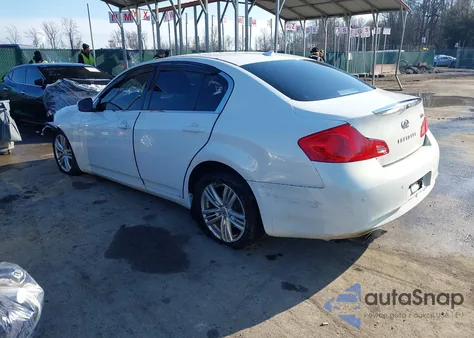 2010 Infiniti G37X z USA, uszkodzony, nr VIN JN1CV6AR5AM250605